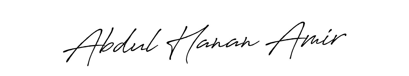 Similarly Antro_Vectra_Bolder is the best handwritten signature design. Signature creator online .You can use it as an online autograph creator for name Abdul Hanan Amir. Abdul Hanan Amir signature style 7 images and pictures png