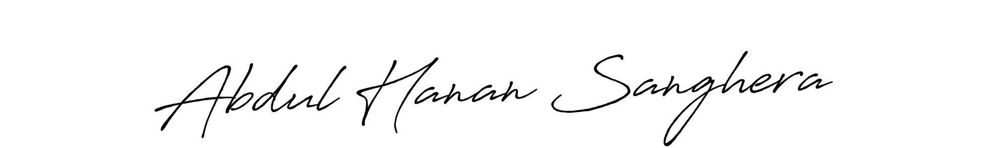 Similarly Antro_Vectra_Bolder is the best handwritten signature design. Signature creator online .You can use it as an online autograph creator for name Abdul Hanan Sanghera. Abdul Hanan Sanghera signature style 7 images and pictures png