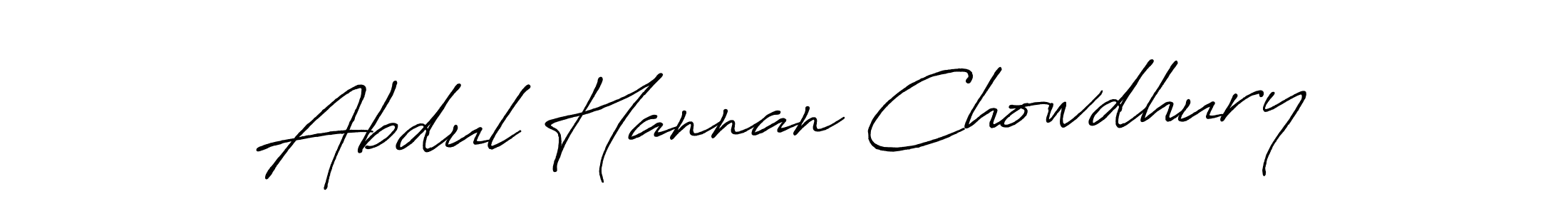 Create a beautiful signature design for name Abdul Hannan Chowdhury. With this signature (Antro_Vectra_Bolder) fonts, you can make a handwritten signature for free. Abdul Hannan Chowdhury signature style 7 images and pictures png
