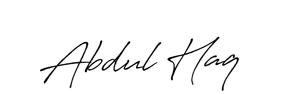 Design your own signature with our free online signature maker. With this signature software, you can create a handwritten (Antro_Vectra_Bolder) signature for name Abdul Haq. Abdul Haq signature style 7 images and pictures png