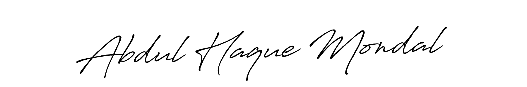 Make a beautiful signature design for name Abdul Haque Mondal. With this signature (Antro_Vectra_Bolder) style, you can create a handwritten signature for free. Abdul Haque Mondal signature style 7 images and pictures png