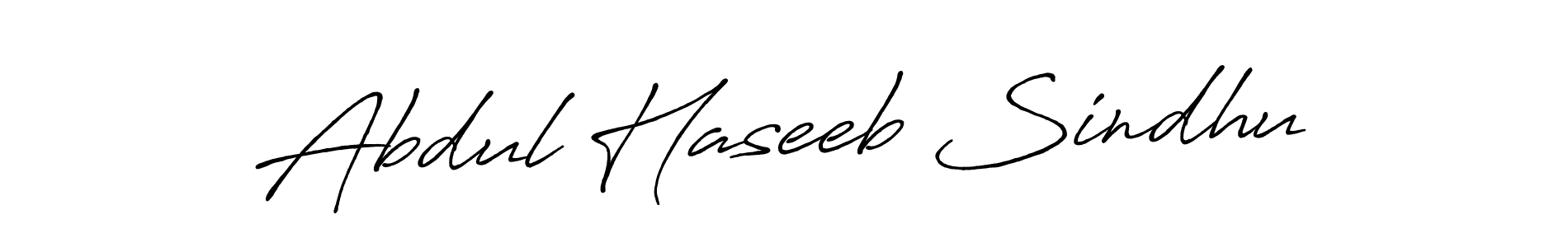 Design your own signature with our free online signature maker. With this signature software, you can create a handwritten (Antro_Vectra_Bolder) signature for name Abdul Haseeb Sindhu. Abdul Haseeb Sindhu signature style 7 images and pictures png