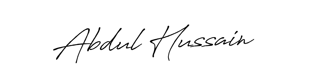 Abdul Hussain stylish signature style. Best Handwritten Sign (Antro_Vectra_Bolder) for my name. Handwritten Signature Collection Ideas for my name Abdul Hussain. Abdul Hussain signature style 7 images and pictures png