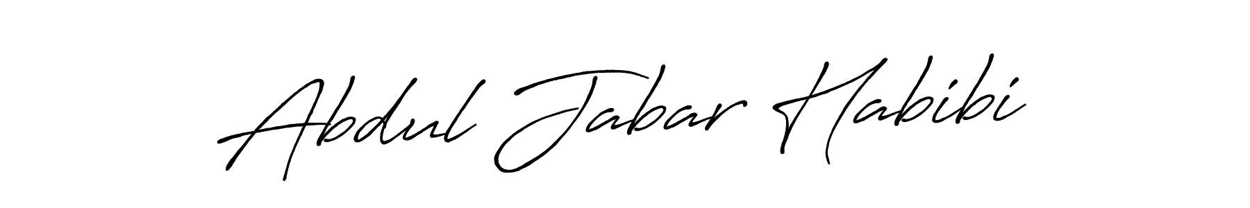 Make a beautiful signature design for name Abdul Jabar Habibi. Use this online signature maker to create a handwritten signature for free. Abdul Jabar Habibi signature style 7 images and pictures png