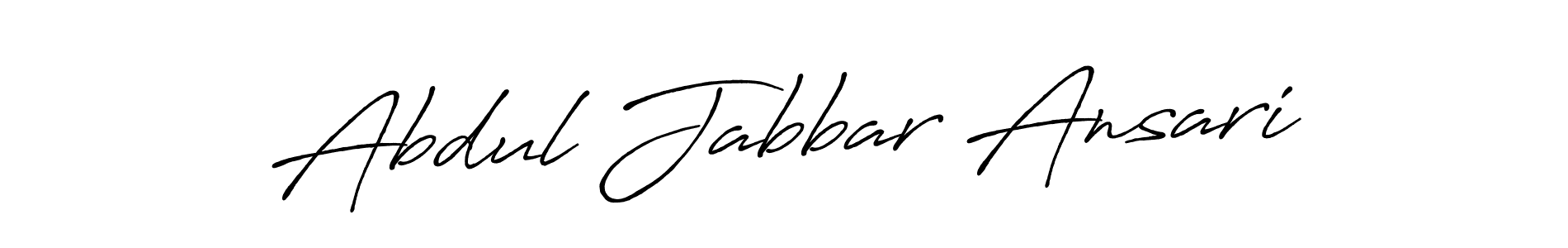 How to make Abdul Jabbar Ansari name signature. Use Antro_Vectra_Bolder style for creating short signs online. This is the latest handwritten sign. Abdul Jabbar Ansari signature style 7 images and pictures png