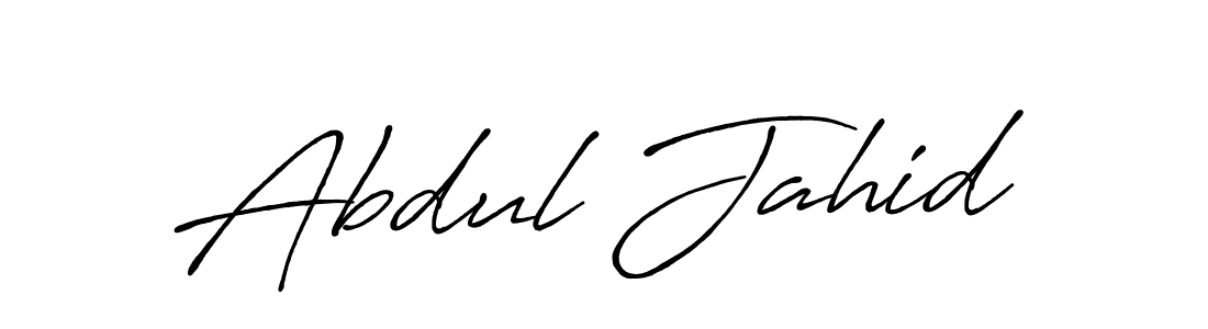 Abdul Jahid stylish signature style. Best Handwritten Sign (Antro_Vectra_Bolder) for my name. Handwritten Signature Collection Ideas for my name Abdul Jahid. Abdul Jahid signature style 7 images and pictures png