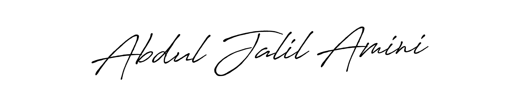 Make a beautiful signature design for name Abdul Jalil Amini. With this signature (Antro_Vectra_Bolder) style, you can create a handwritten signature for free. Abdul Jalil Amini signature style 7 images and pictures png