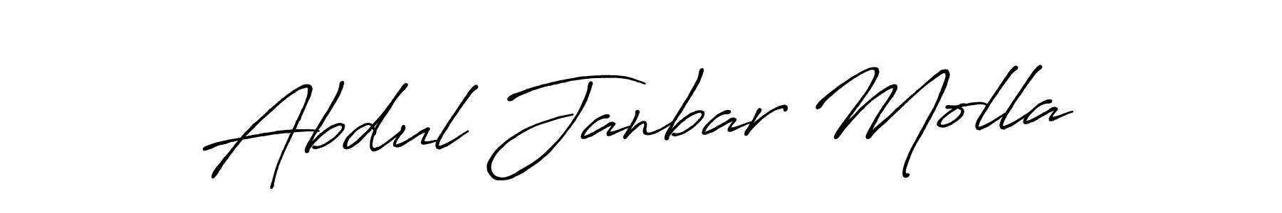 Make a beautiful signature design for name Abdul Janbar Molla. Use this online signature maker to create a handwritten signature for free. Abdul Janbar Molla signature style 7 images and pictures png