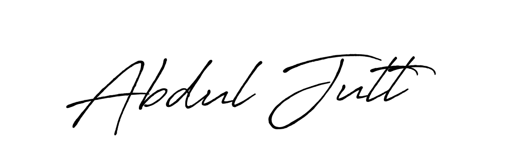 Abdul Jutt stylish signature style. Best Handwritten Sign (Antro_Vectra_Bolder) for my name. Handwritten Signature Collection Ideas for my name Abdul Jutt. Abdul Jutt signature style 7 images and pictures png