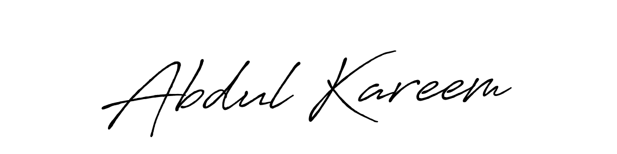 Create a beautiful signature design for name Abdul Kareem. With this signature (Antro_Vectra_Bolder) fonts, you can make a handwritten signature for free. Abdul Kareem signature style 7 images and pictures png