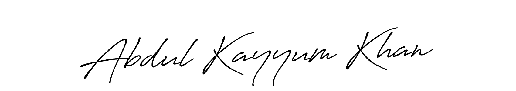 Use a signature maker to create a handwritten signature online. With this signature software, you can design (Antro_Vectra_Bolder) your own signature for name Abdul Kayyum Khan. Abdul Kayyum Khan signature style 7 images and pictures png