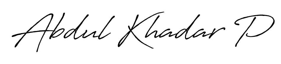 Here are the top professional signature styles for the name Abdul Khadar P. These are the best autograph styles you can use for your name. Abdul Khadar P signature style 7 images and pictures png