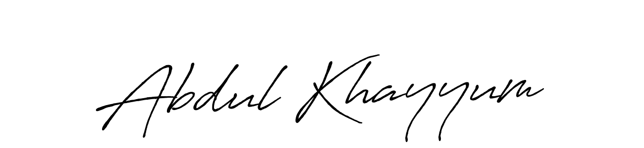 How to make Abdul Khayyum name signature. Use Antro_Vectra_Bolder style for creating short signs online. This is the latest handwritten sign. Abdul Khayyum signature style 7 images and pictures png
