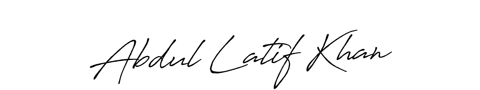 Use a signature maker to create a handwritten signature online. With this signature software, you can design (Antro_Vectra_Bolder) your own signature for name Abdul Latif Khan. Abdul Latif Khan signature style 7 images and pictures png