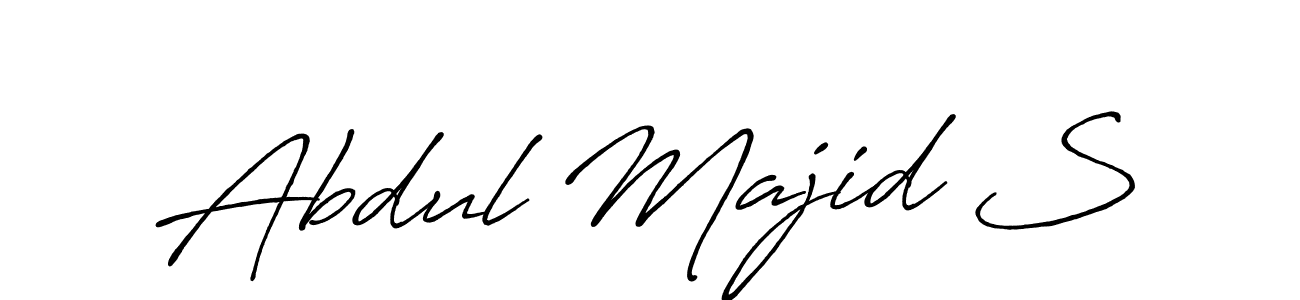 Design your own signature with our free online signature maker. With this signature software, you can create a handwritten (Antro_Vectra_Bolder) signature for name Abdul Majid S. Abdul Majid S signature style 7 images and pictures png