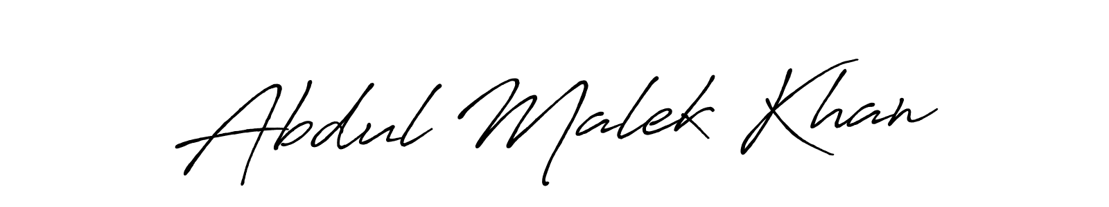 Make a beautiful signature design for name Abdul Malek Khan. With this signature (Antro_Vectra_Bolder) style, you can create a handwritten signature for free. Abdul Malek Khan signature style 7 images and pictures png