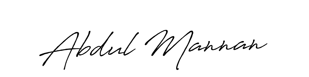 Use a signature maker to create a handwritten signature online. With this signature software, you can design (Antro_Vectra_Bolder) your own signature for name Abdul Mannan. Abdul Mannan signature style 7 images and pictures png