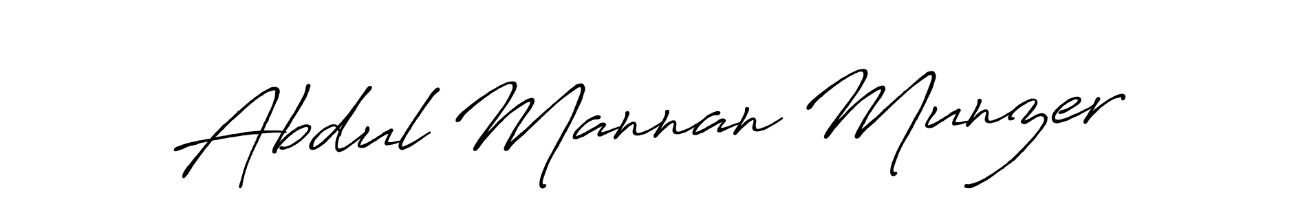 It looks lik you need a new signature style for name Abdul Mannan Munzer. Design unique handwritten (Antro_Vectra_Bolder) signature with our free signature maker in just a few clicks. Abdul Mannan Munzer signature style 7 images and pictures png