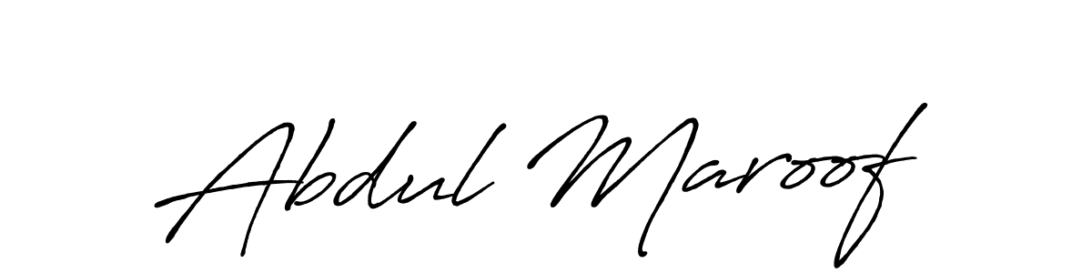 Create a beautiful signature design for name Abdul Maroof. With this signature (Antro_Vectra_Bolder) fonts, you can make a handwritten signature for free. Abdul Maroof signature style 7 images and pictures png