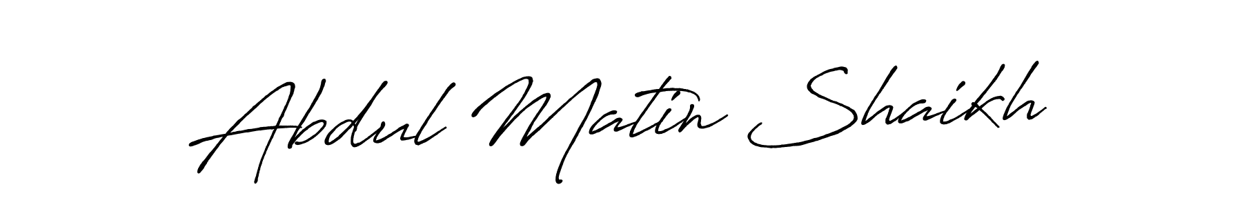 Abdul Matin Shaikh stylish signature style. Best Handwritten Sign (Antro_Vectra_Bolder) for my name. Handwritten Signature Collection Ideas for my name Abdul Matin Shaikh. Abdul Matin Shaikh signature style 7 images and pictures png