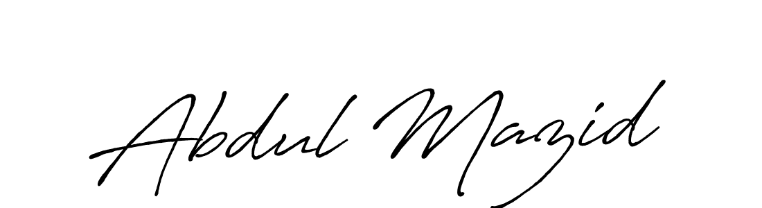 It looks lik you need a new signature style for name Abdul Mazid. Design unique handwritten (Antro_Vectra_Bolder) signature with our free signature maker in just a few clicks. Abdul Mazid signature style 7 images and pictures png