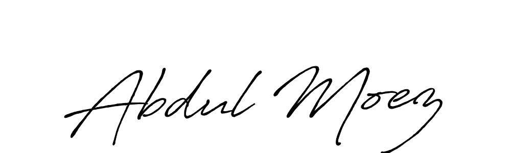 Create a beautiful signature design for name Abdul Moez. With this signature (Antro_Vectra_Bolder) fonts, you can make a handwritten signature for free. Abdul Moez signature style 7 images and pictures png