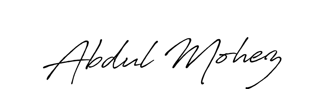 Make a short Abdul Mohez signature style. Manage your documents anywhere anytime using Antro_Vectra_Bolder. Create and add eSignatures, submit forms, share and send files easily. Abdul Mohez signature style 7 images and pictures png