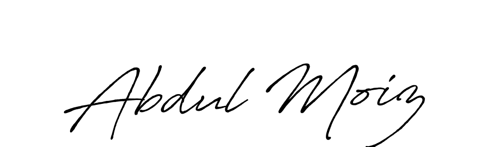 Design your own signature with our free online signature maker. With this signature software, you can create a handwritten (Antro_Vectra_Bolder) signature for name Abdul Moiz. Abdul Moiz signature style 7 images and pictures png