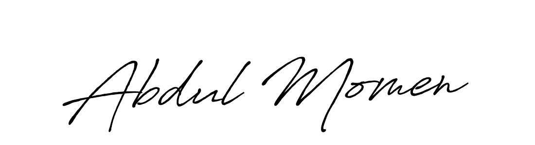 It looks lik you need a new signature style for name Abdul Momen. Design unique handwritten (Antro_Vectra_Bolder) signature with our free signature maker in just a few clicks. Abdul Momen signature style 7 images and pictures png