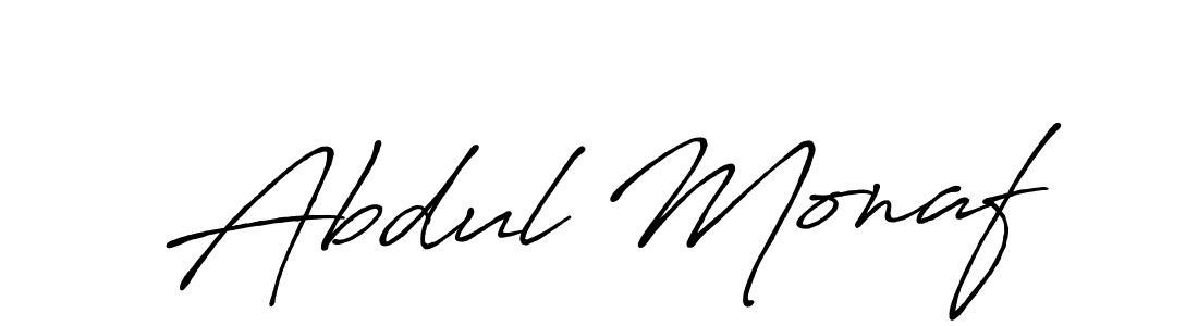 It looks lik you need a new signature style for name Abdul Monaf. Design unique handwritten (Antro_Vectra_Bolder) signature with our free signature maker in just a few clicks. Abdul Monaf signature style 7 images and pictures png