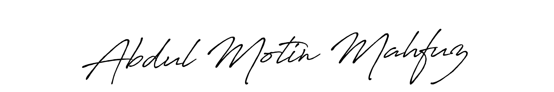Abdul Motin Mahfuz stylish signature style. Best Handwritten Sign (Antro_Vectra_Bolder) for my name. Handwritten Signature Collection Ideas for my name Abdul Motin Mahfuz. Abdul Motin Mahfuz signature style 7 images and pictures png