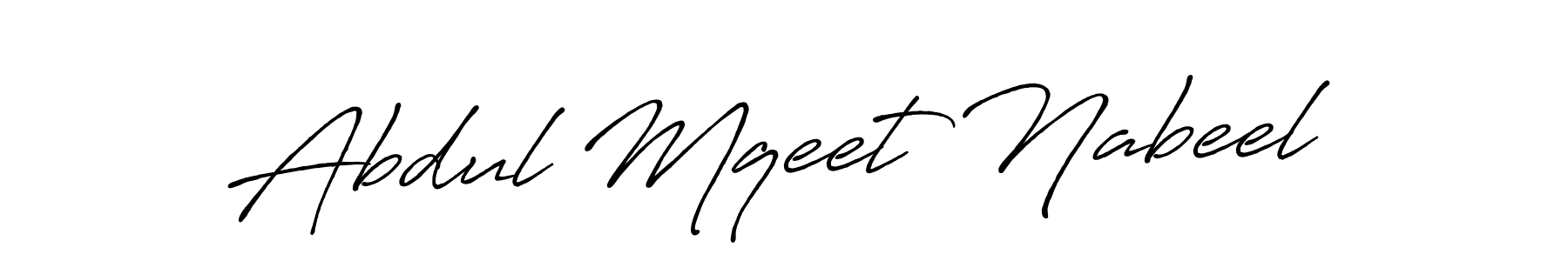 Make a beautiful signature design for name Abdul Mqeet Nabeel. Use this online signature maker to create a handwritten signature for free. Abdul Mqeet Nabeel signature style 7 images and pictures png