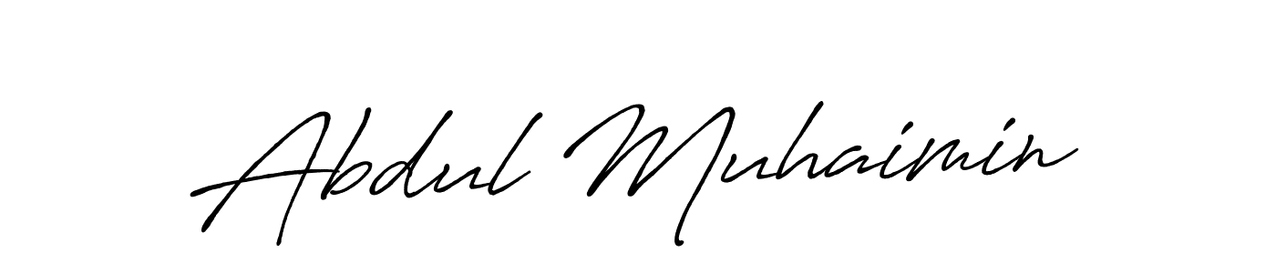 Also You can easily find your signature by using the search form. We will create Abdul Muhaimin name handwritten signature images for you free of cost using Antro_Vectra_Bolder sign style. Abdul Muhaimin signature style 7 images and pictures png