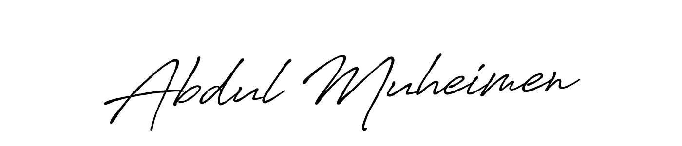 Use a signature maker to create a handwritten signature online. With this signature software, you can design (Antro_Vectra_Bolder) your own signature for name Abdul Muheimen. Abdul Muheimen signature style 7 images and pictures png