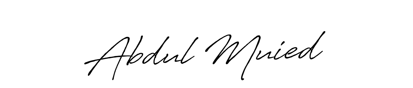 Make a beautiful signature design for name Abdul Muied…. With this signature (Antro_Vectra_Bolder) style, you can create a handwritten signature for free. Abdul Muied… signature style 7 images and pictures png