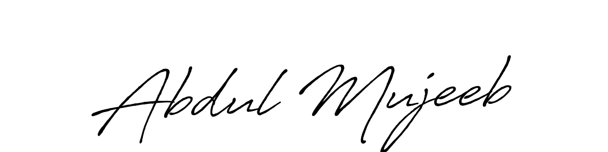 Also we have Abdul Mujeeb name is the best signature style. Create professional handwritten signature collection using Antro_Vectra_Bolder autograph style. Abdul Mujeeb signature style 7 images and pictures png