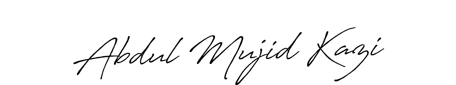 Also You can easily find your signature by using the search form. We will create Abdul Mujid Kazi name handwritten signature images for you free of cost using Antro_Vectra_Bolder sign style. Abdul Mujid Kazi signature style 7 images and pictures png