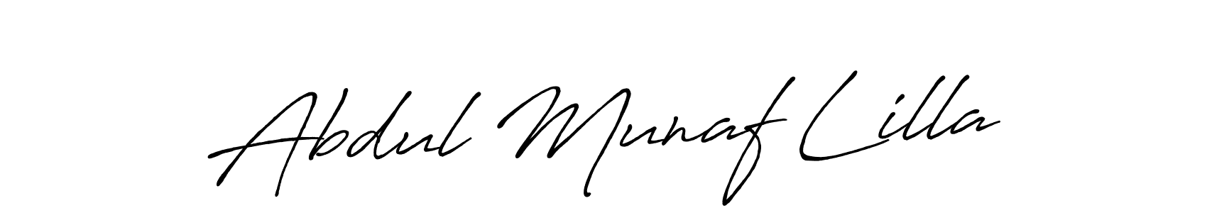 How to Draw Abdul Munaf Lilla signature style? Antro_Vectra_Bolder is a latest design signature styles for name Abdul Munaf Lilla. Abdul Munaf Lilla signature style 7 images and pictures png