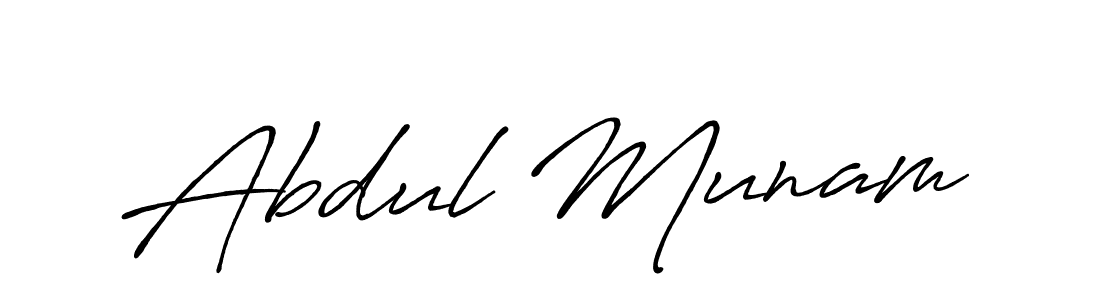 Use a signature maker to create a handwritten signature online. With this signature software, you can design (Antro_Vectra_Bolder) your own signature for name Abdul Munam. Abdul Munam signature style 7 images and pictures png