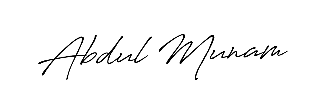 Also You can easily find your signature by using the search form. We will create Abdul Munam name handwritten signature images for you free of cost using Antro_Vectra_Bolder sign style. Abdul Munam signature style 7 images and pictures png