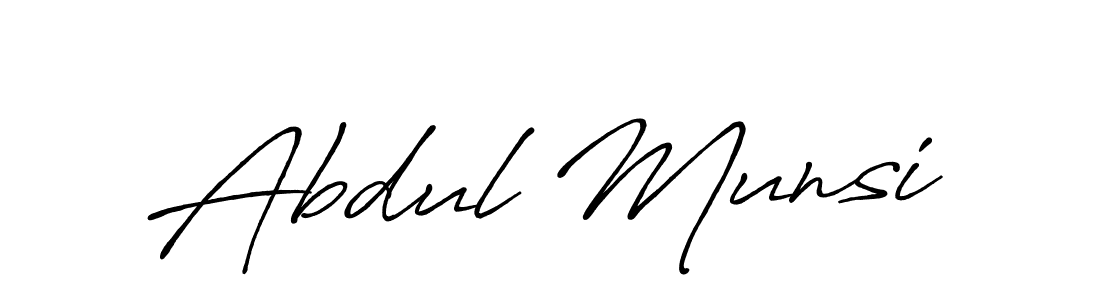 Use a signature maker to create a handwritten signature online. With this signature software, you can design (Antro_Vectra_Bolder) your own signature for name Abdul Munsi. Abdul Munsi signature style 7 images and pictures png