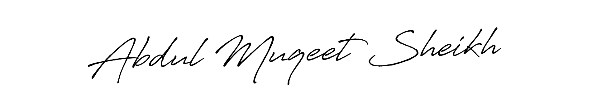 Design your own signature with our free online signature maker. With this signature software, you can create a handwritten (Antro_Vectra_Bolder) signature for name Abdul Muqeet Sheikh. Abdul Muqeet Sheikh signature style 7 images and pictures png
