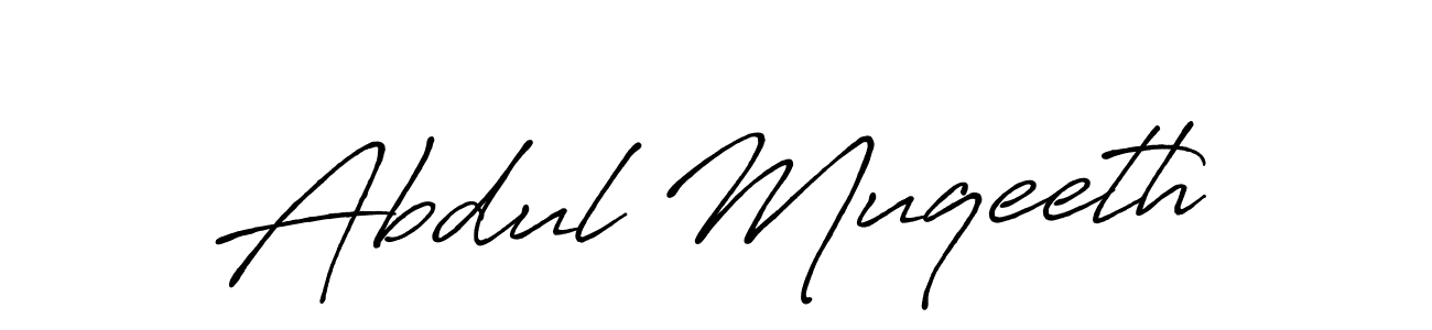 Design your own signature with our free online signature maker. With this signature software, you can create a handwritten (Antro_Vectra_Bolder) signature for name Abdul Muqeeth. Abdul Muqeeth signature style 7 images and pictures png
