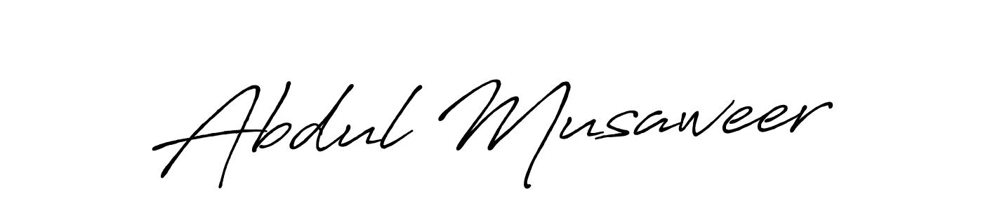 Make a beautiful signature design for name Abdul Musaweer. With this signature (Antro_Vectra_Bolder) style, you can create a handwritten signature for free. Abdul Musaweer signature style 7 images and pictures png