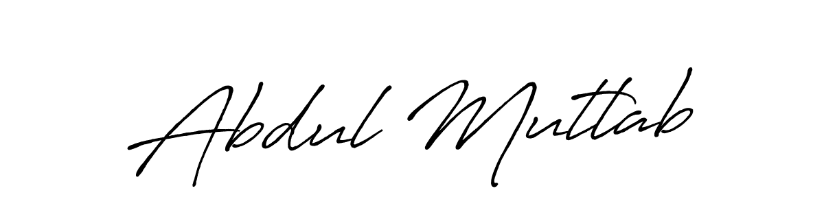 Also You can easily find your signature by using the search form. We will create Abdul Mutlab name handwritten signature images for you free of cost using Antro_Vectra_Bolder sign style. Abdul Mutlab signature style 7 images and pictures png
