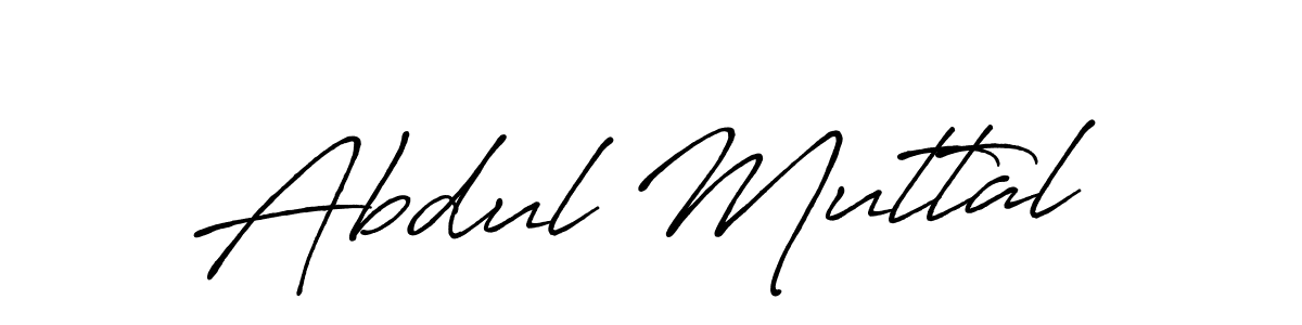 Antro_Vectra_Bolder is a professional signature style that is perfect for those who want to add a touch of class to their signature. It is also a great choice for those who want to make their signature more unique. Get Abdul Muttal name to fancy signature for free. Abdul Muttal signature style 7 images and pictures png