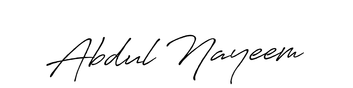 Antro_Vectra_Bolder is a professional signature style that is perfect for those who want to add a touch of class to their signature. It is also a great choice for those who want to make their signature more unique. Get Abdul Nayeem name to fancy signature for free. Abdul Nayeem signature style 7 images and pictures png