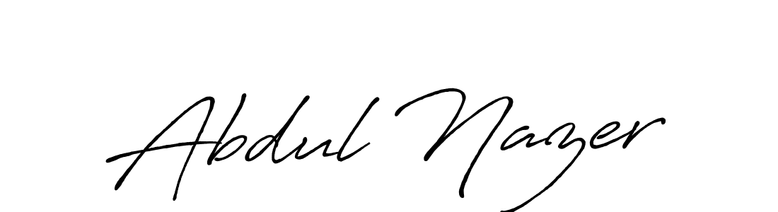 How to make Abdul Nazer name signature. Use Antro_Vectra_Bolder style for creating short signs online. This is the latest handwritten sign. Abdul Nazer signature style 7 images and pictures png