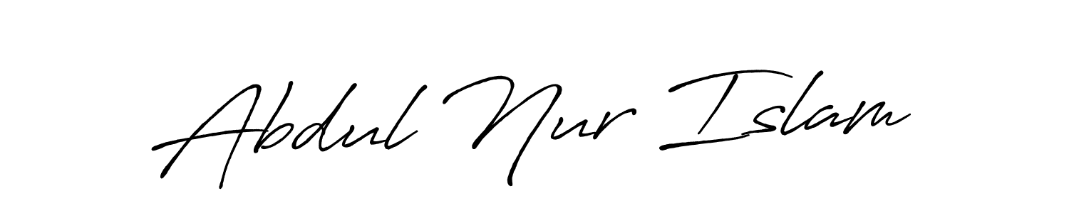 Use a signature maker to create a handwritten signature online. With this signature software, you can design (Antro_Vectra_Bolder) your own signature for name Abdul Nur Islam. Abdul Nur Islam signature style 7 images and pictures png