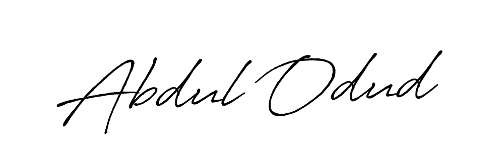 Make a beautiful signature design for name Abdul Odud. With this signature (Antro_Vectra_Bolder) style, you can create a handwritten signature for free. Abdul Odud signature style 7 images and pictures png